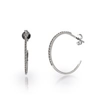 Orecchini Promesse Donna in Oro bianco Diamante 0.14 Ct OCF1-3 - OCF1-3